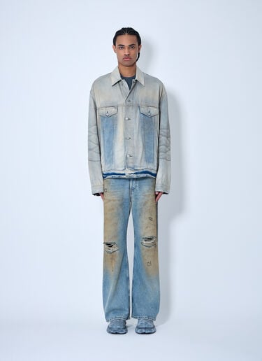 Acne Studios Distressed Denim Jacket Light Blue acn0159003
