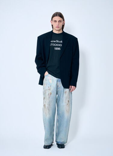 Acne Studios Logo Print T-Shirt Black acn0159019