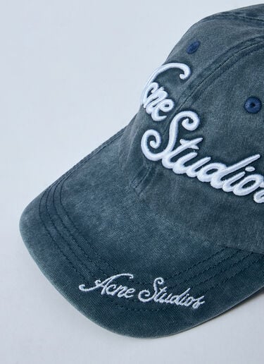 Logo Motif Baseball Cap Acne Studios Logo Motif Baseball Cap Blue acn0159028