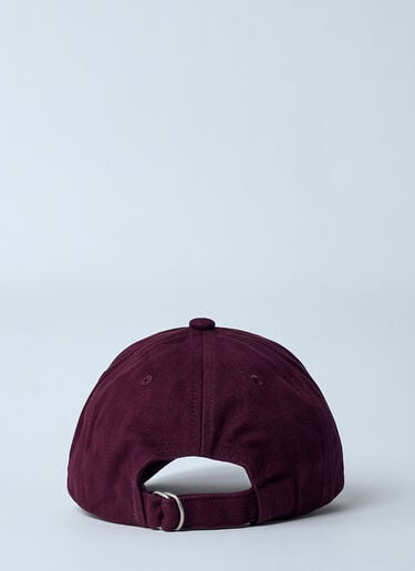 Twill Logo Baseball Cap Acne Studios Twill Logo Baseball Cap Burgundy acn0159043
