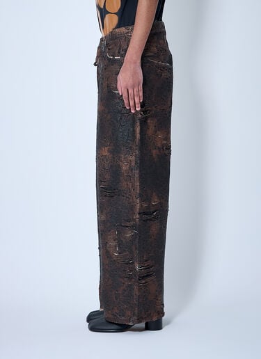 Acne Studios 2023 印花牛仔裤  棕色 acn0160001