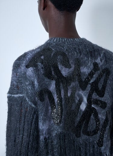 프린트 집업 스웨터 Acne Studios 프린트 집업 스웨터 블랙 acn0160003