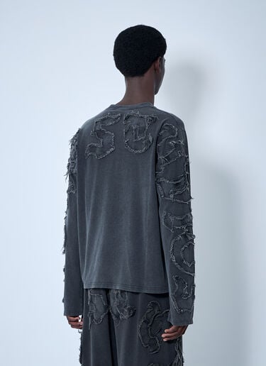 ディストレス ロゴモチーフTシャツ Acne Studios ディストレス ロゴモチーフTシャツ ブラック acn0160007
