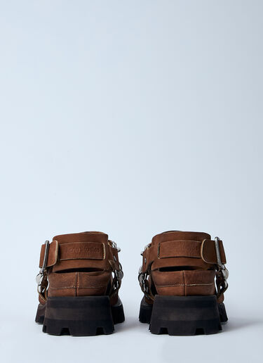 レザートラックシューズ Acne Studios レザートラックシューズ ベージュ acn0160014