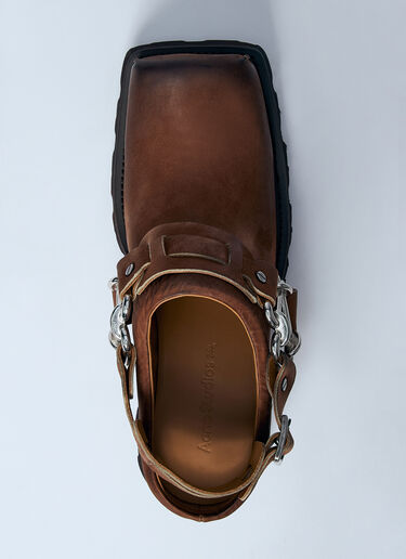 レザートラックシューズ Acne Studios レザートラックシューズ ベージュ acn0160014