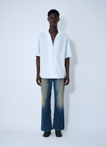 Acne Studios Logo Embroidery Shirt White acn0161007