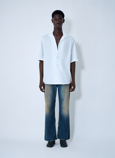 Logo Embroidery Shirt Acne Studios Logo Embroidery Shirt White acn0161007
