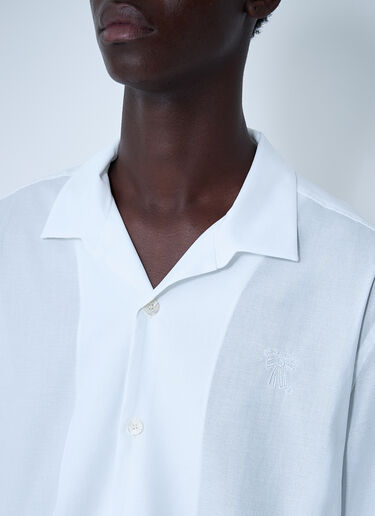 Logo Embroidery Shirt Acne Studios Logo Embroidery Shirt White acn0161007