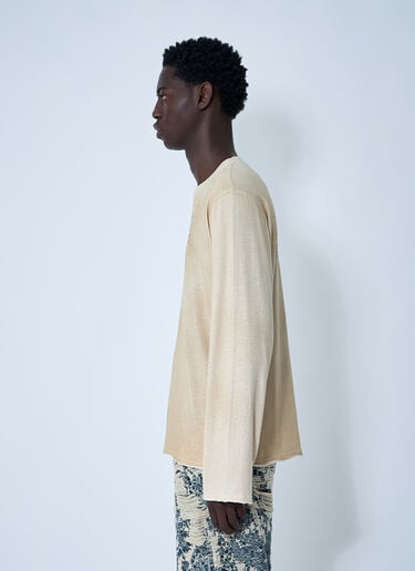 Acne Studios Logo Motif T-Shirt Beige acn0161010