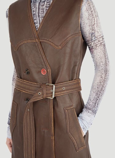 Western 无袖连衣裙 Acne Studios Western 无袖连衣裙 棕 acn0246003