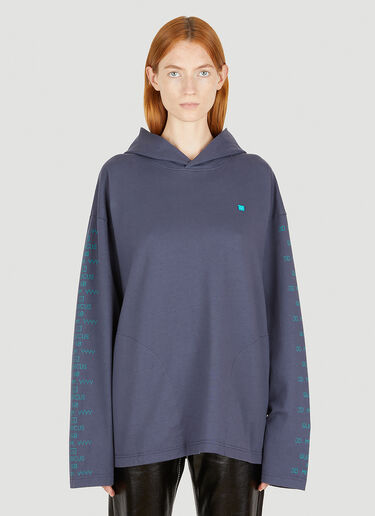 Lightening Tree Hooded Sweatshirt Acne Studios Lightening Tree Hooded Sweatshirt Blue acn0247001