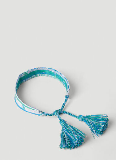 Acne Studios Face Logo Friendship Bracelet White acn0251021