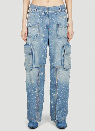 Acne Studios 데님 카고 진 블루 acn0252052