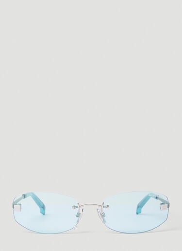 Acne Studios Rimless Tinted Glasses Blue acn0253004
