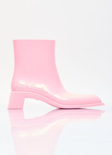 Rubber Ankle Boots Acne Studios Rubber Ankle Boots Pink acn0254024