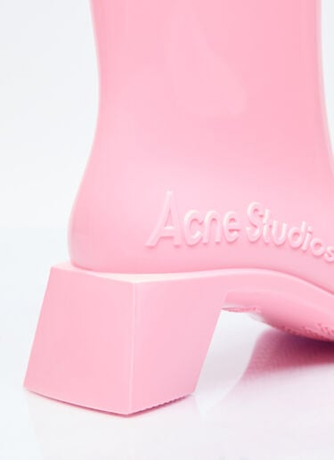 Rubber Ankle Boots Acne Studios Rubber Ankle Boots Pink acn0254024