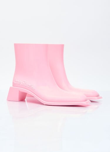 Rubber Ankle Boots Acne Studios Rubber Ankle Boots Pink acn0254024
