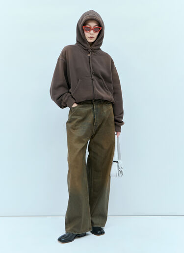 Dyed Hooded Sweatshirt Acne Studios Dyed Hooded Sweatshirt Brown acn0254029