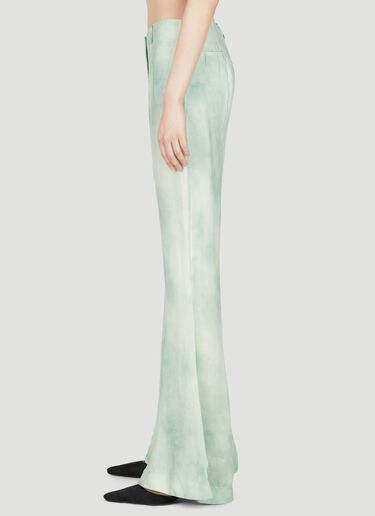 Marbel Print Flared Pants Acne Studios Marbel Print Flared Pants Green acn0254033