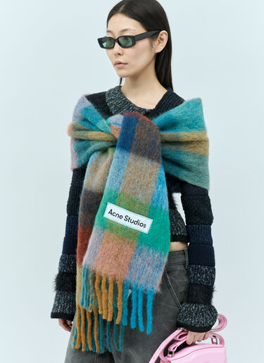 모헤어 체크 스카프 Acne Studios 모헤어 체크 스카프 멀티컬러 acn0255022