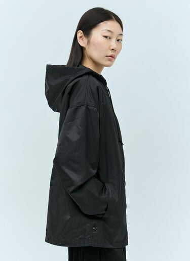 Acne Studios Micro Face Patch Rain Jacket Black acn0255041