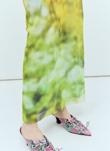 ぼかしプリントマキシドレス Acne Studios ぼかしプリントマキシドレス パープル acn0256010