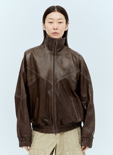 Supple Leather Jacket Acne Studios Supple Leather Jacket Brown acn0256017