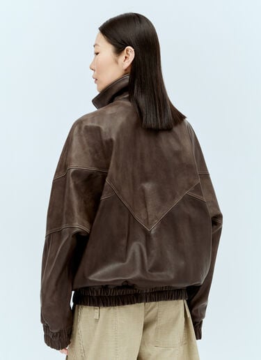 Supple Leather Jacket Acne Studios Supple Leather Jacket Brown acn0256017