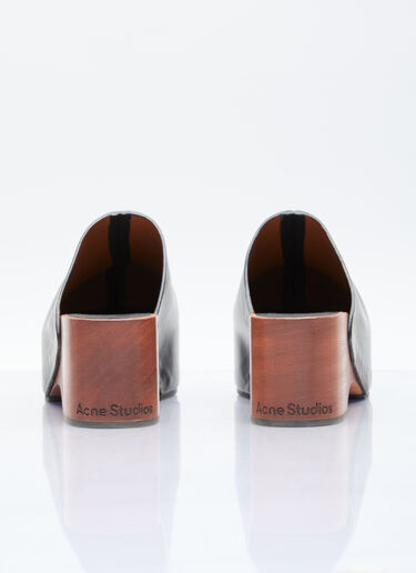 Leather Wood Clogs Acne Studios Leather Wood Clogs Black acn0256021
