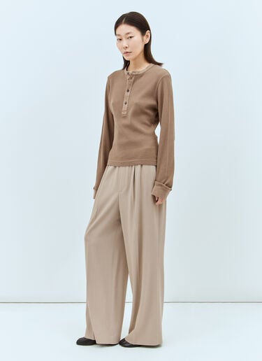 徽标腰围精裁长裤 Acne Studios 徽标腰围精裁长裤 米色 acn0257018