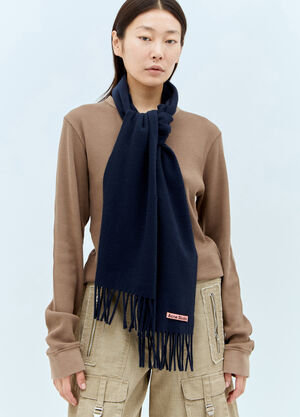 Acne Studios 流苏羊毛围巾 蓝色 acn0257020