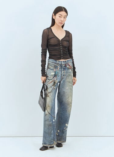 메시 블라우스 Acne Studios 메시 블라우스 그레이 acn0258004