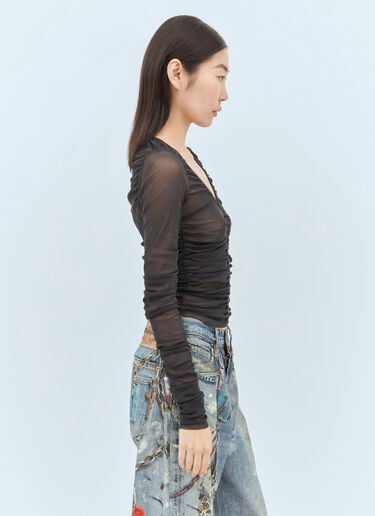 메시 블라우스 Acne Studios 메시 블라우스 그레이 acn0258004
