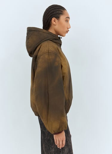 Hooded Puffer Jacket Acne Studios Hooded Puffer Jacket Brown acn0258008
