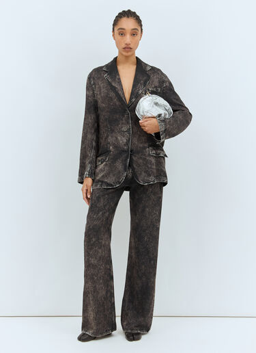 Single-Breasted Printed Blazer Acne Studios Single-Breasted Printed Blazer Black acn0258009