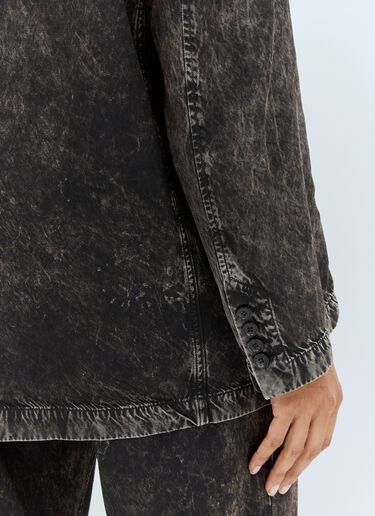 Single-Breasted Printed Blazer Acne Studios Single-Breasted Printed Blazer Black acn0258009