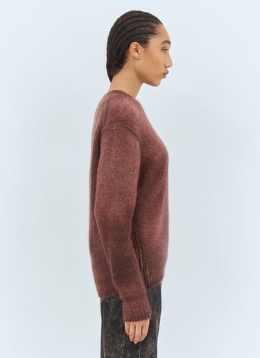 喷绘针织毛衣 Acne Studios 喷绘针织毛衣 酒红色 acn0258010