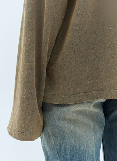 Acne Studios Logo Applique T-Shirt Khaki acn0258011