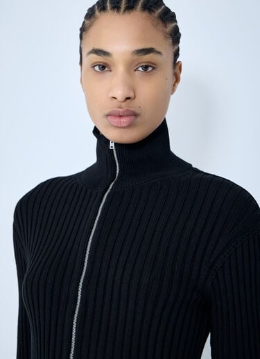 Zip-Up Knit Cardigan Acne Studios Zip-Up Knit Cardigan Black acn0259004
