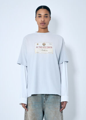 Acne Studios 叠层印花 T 恤 灰色 acn0259006