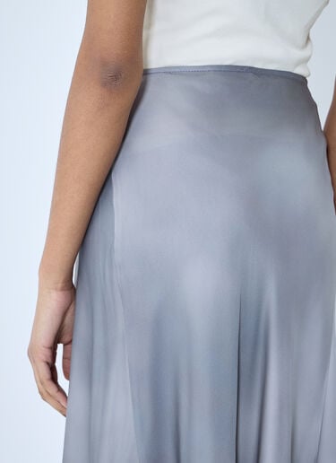 Acne Studios Satin Wrap Skirt Grey acn0259009