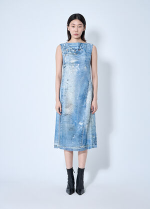 Acne Studios 프린트 시퀸 미디 원피스  블루 acn0259025