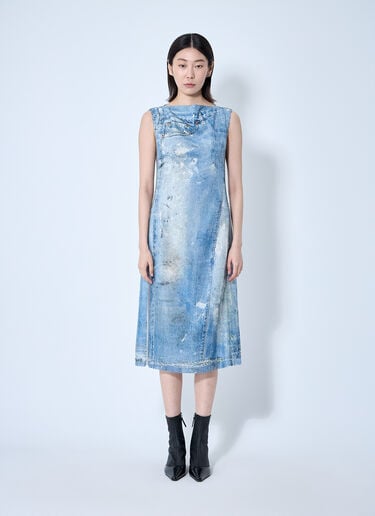 プリント入りスパンコールミディ丈ドレス Acne Studios プリント入りスパンコールミディ丈ドレス ブルー acn0259025