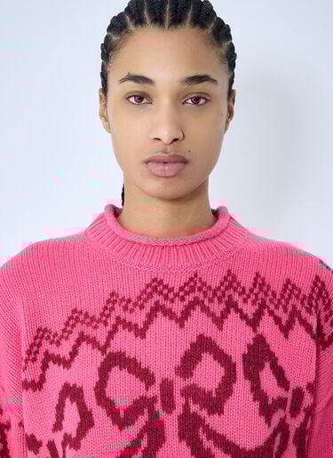 Jacquard Sweater Acne Studios Jacquard Sweater Pink acn0260003