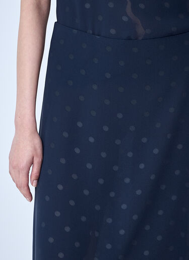 Acne Studios 网眼叠层中长半裙  藏蓝色 acn0260010