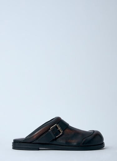 Acne Studios 皮革搭扣皮鞋  棕色 acn0260012