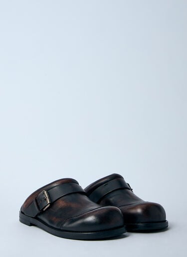 Acne Studios 皮革搭扣皮鞋  棕色 acn0260012