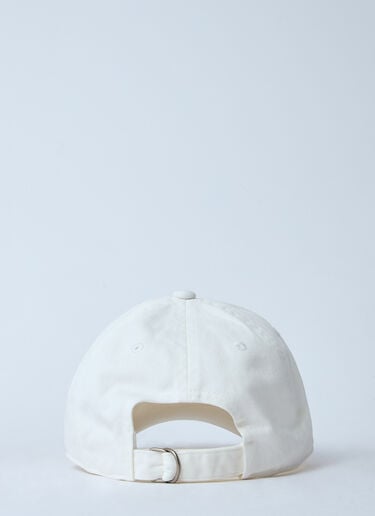 로고 모티프 베이스볼 캡 Acne Studios 로고 모티프 베이스볼 캡 화이트 acn0260026