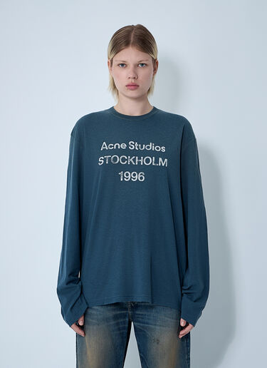 로고 모티프 티셔츠 Acne Studios 로고 모티프 티셔츠 네이비 acn0261011