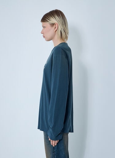 Acne Studios 로고 모티프 티셔츠 네이비 acn0261011